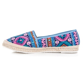 Espadrilles à motif ethnique multicolore 3