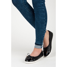 Ballerines matelassées noir 2