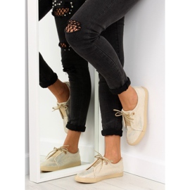 Baskets femme dorées MB102 Gold 1