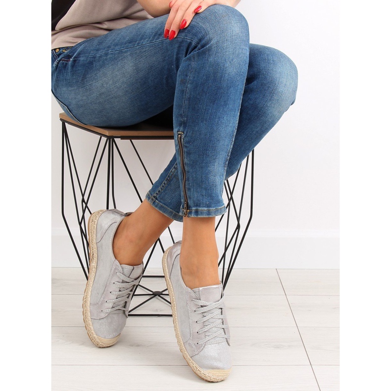 Baskets espadrilles grises BB02P Gris 1