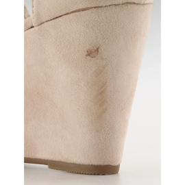 Sandales compensées F162 beige - 2e degré 8