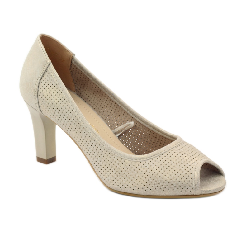 Escarpins perforés Sergio Leone 232 brun jaune 1