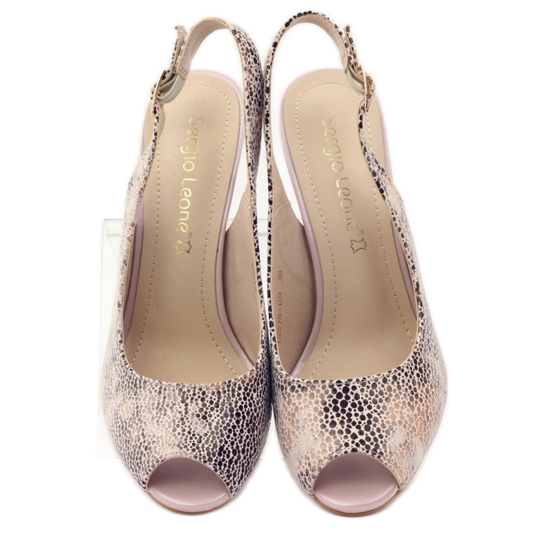 Sandales sur le poste de Sergio Leone 578 brun rose 4