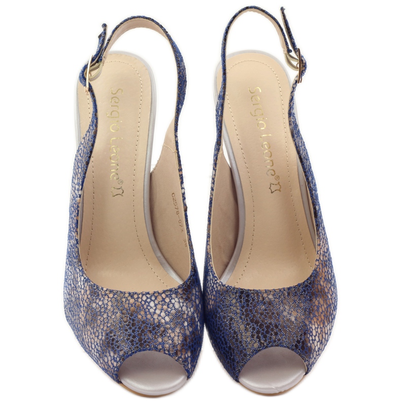 Sandales sur le poste de Sergio Leone 578 brun bleu marin 4