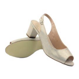 Sandales sur le poste de Sergio Leone 810 jaune brun 3