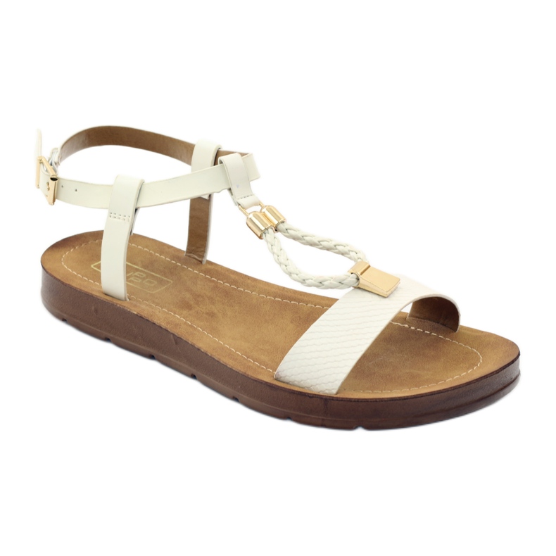 Filippo Sandales femme wz 104 blanc jaune blanche 1