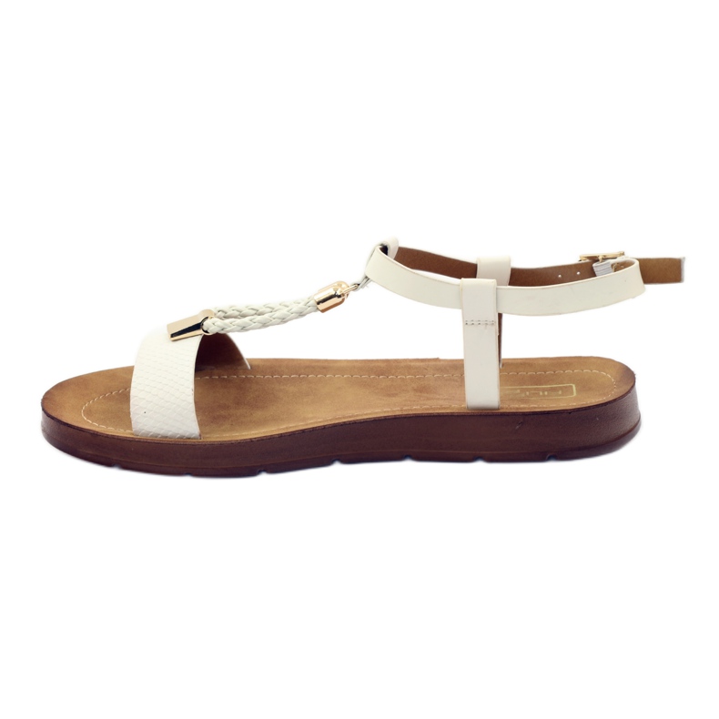 Filippo Sandales femme wz 104 blanc jaune 2