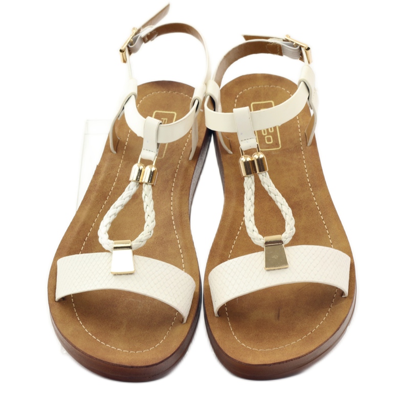 Filippo Sandales femme wz 104 blanc jaune 4