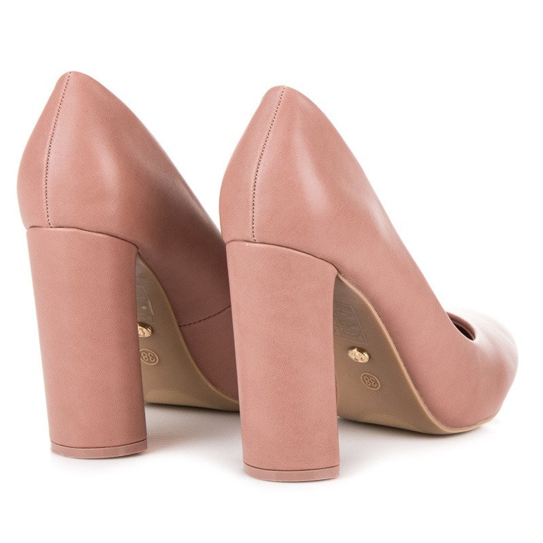 Ideal Shoes Escarpins roses sur le pilier 1