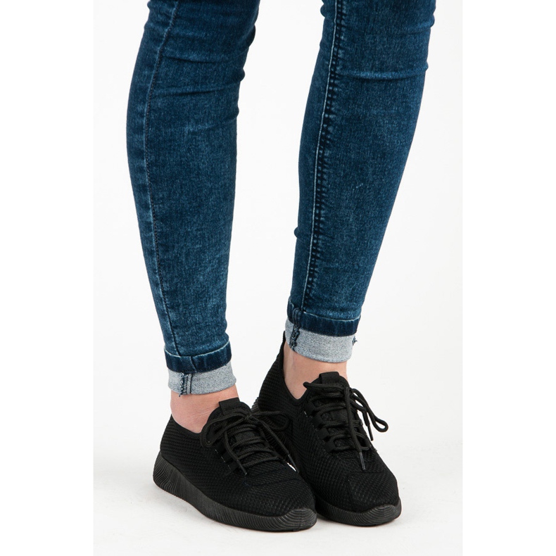 Baskets à enfiler noires le noir 1