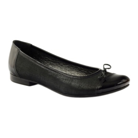 Ballerines avec noeud Angello noir 1704 1