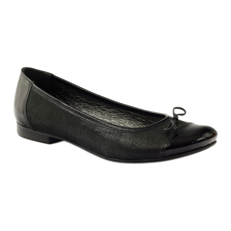 Ballerines avec noeud Angello noir 1704 1