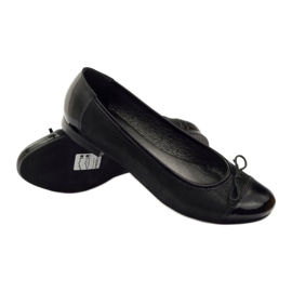 Ballerines avec noeud Angello noir 1704 3