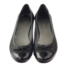 Ballerines avec noeud Angello noir 1704 le noir 4