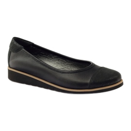 Angello Mocassins en cuir féminin 1325 noir 1