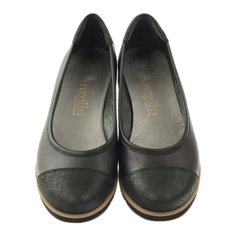 Angello Mocassins en cuir féminin 1325 noir 4