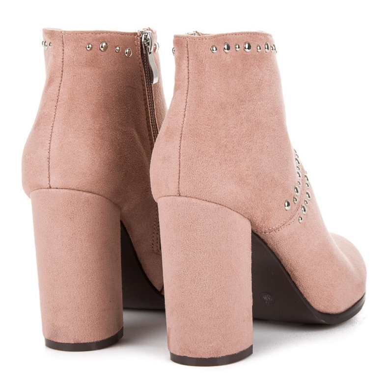 Seastar Bottines en daim sur le poteau rose 1