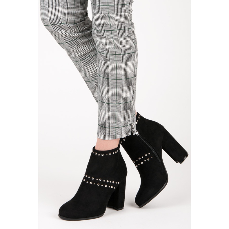 Seastar Bottines en daim sur le poteau M275 le noir 2