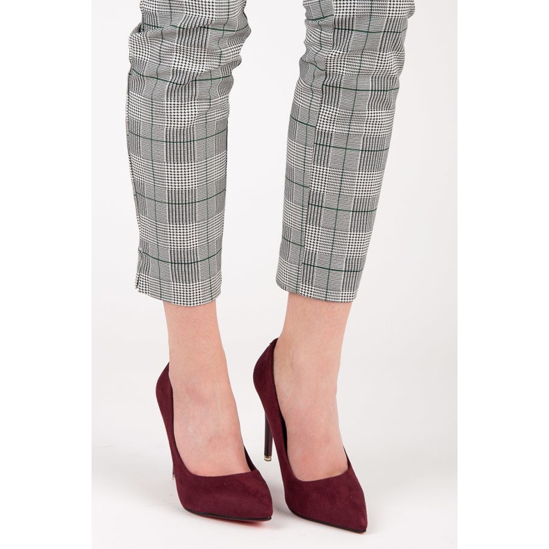 Escarpins bordeaux rouge 1