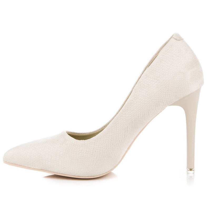 Talons hauts crème brun 1