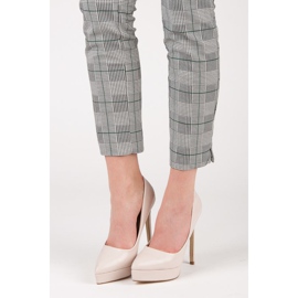 Small Swan Talons laqués sur la plateforme brun 1