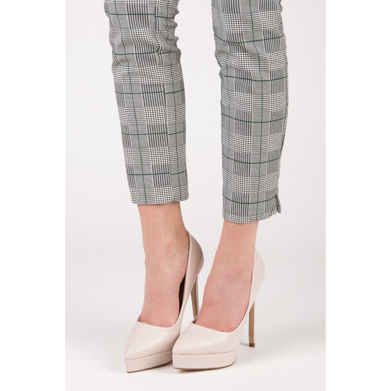 Small Swan Talons laqués sur la plateforme brun 1