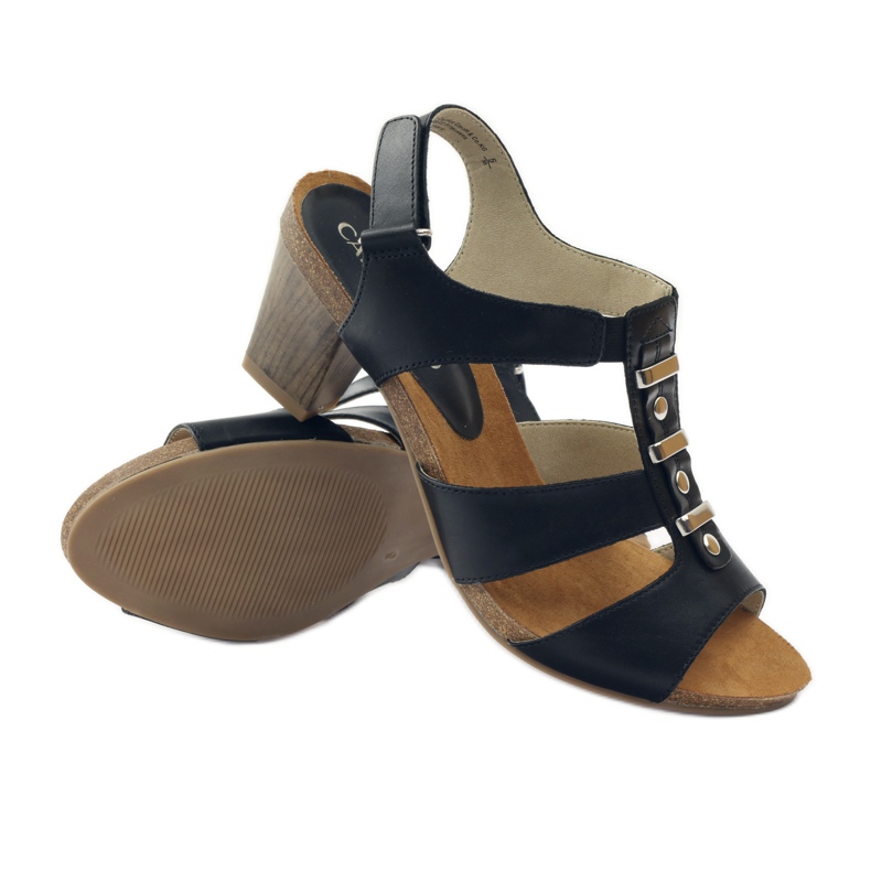 Sandales pour femmes avec velcro Caprice noir 3