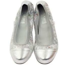 Ballerines femme élastique Gamis 1402 gris multicolore 5