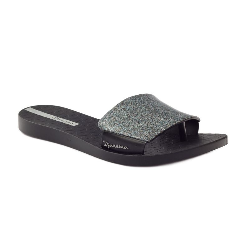 Chaussons de piscine Ipanema 26177 noir pailleté le noir gris 1