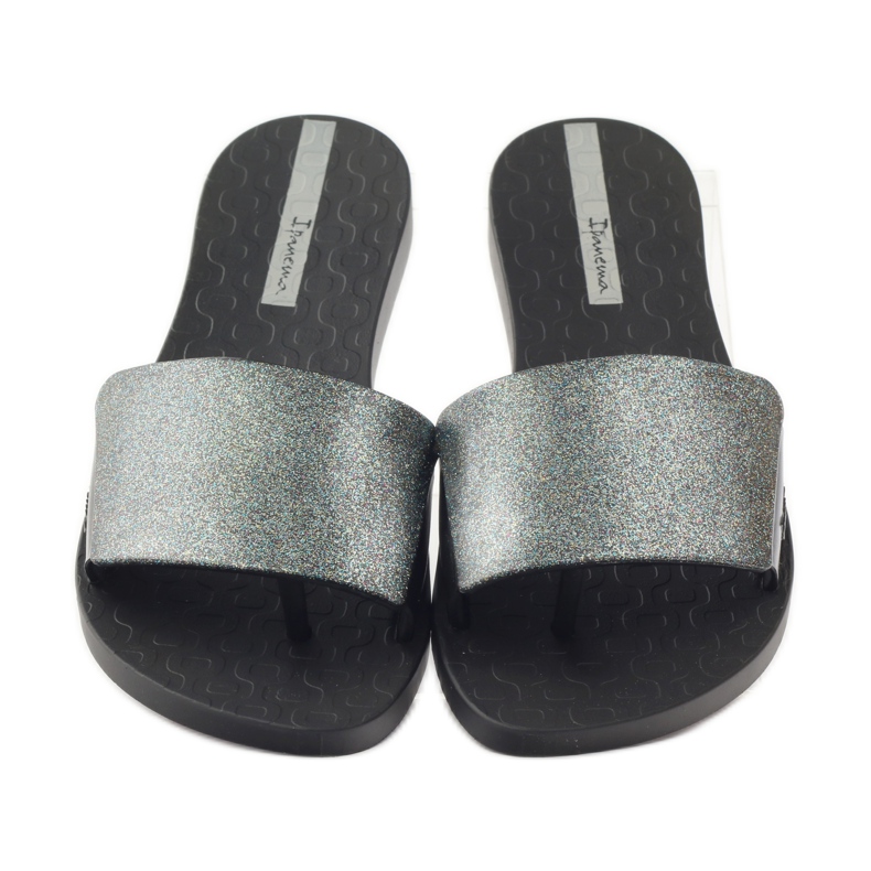 Chaussons de piscine Ipanema 26177 noir pailleté gris 4