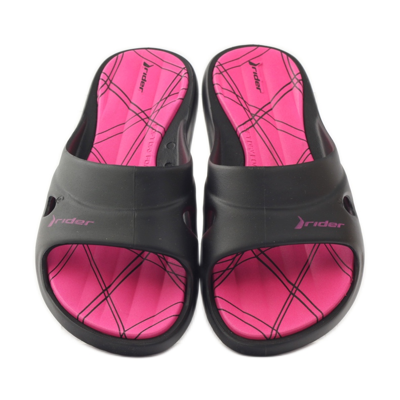 Rider 82214 chaussons de piscine en gel noir rose 4