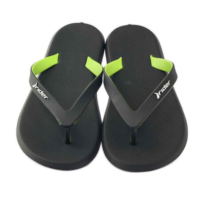 Rider 10594 Chaussons de piscine noirs vert 4