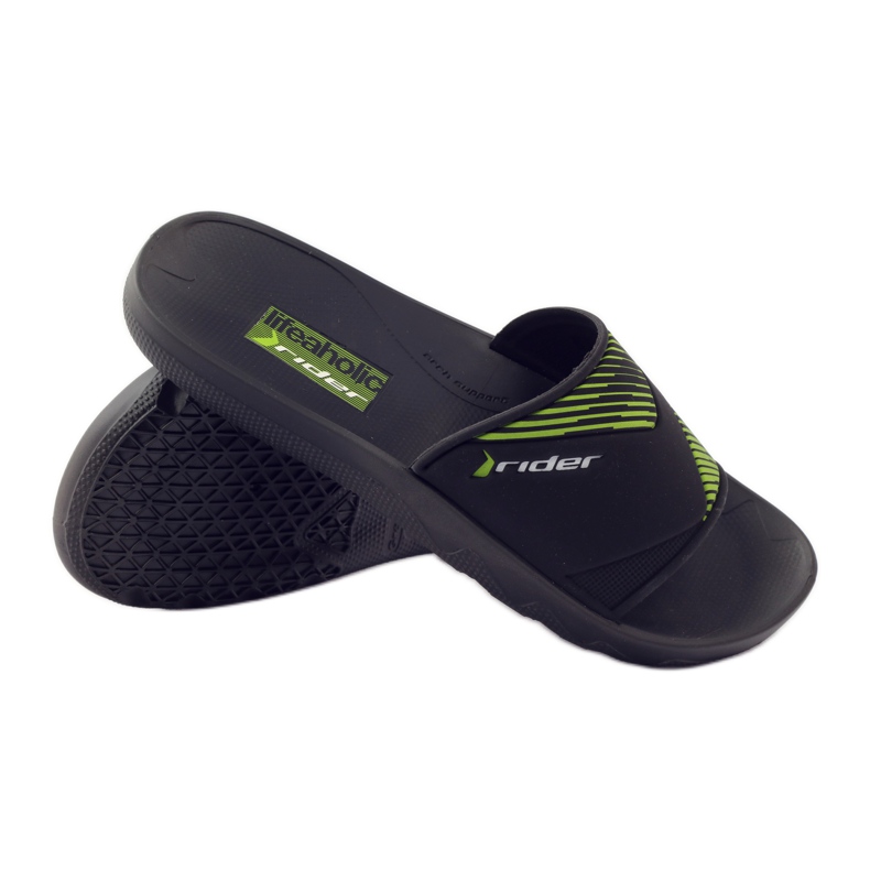 Rider 82325 chaussons de piscine noir vert 3