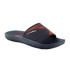 Chaussons homme loisirs Rider bleu marine orange 1