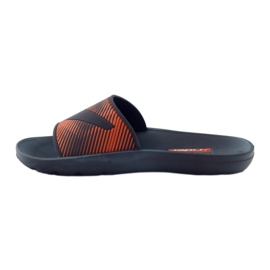 Chaussons homme loisirs Rider bleu marine orange 2