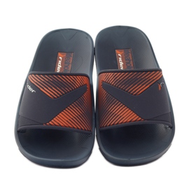 Chaussons homme loisirs Rider bleu marine orange 4