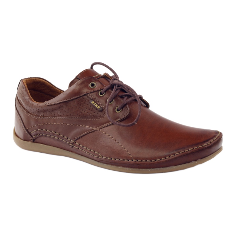 Chaussures décontractées pour hommes Riko 844 brun 1