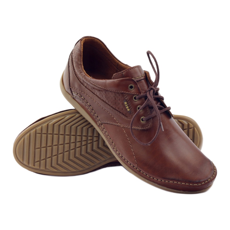 Chaussures décontractées pour hommes Riko 844 brun 3