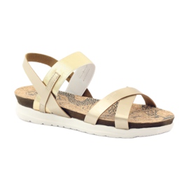 Sandales femme liège Big Star 274370 jaune 1