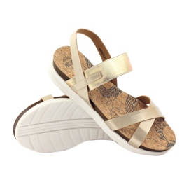 Sandales femme liège Big Star 274370 jaune 3