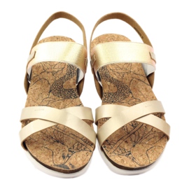 Sandales femme liège Big Star 274370 jaune 4