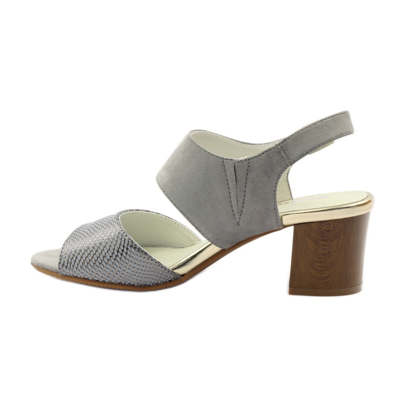 M.Daszyński Sandales en cuir Daszyński gris 2