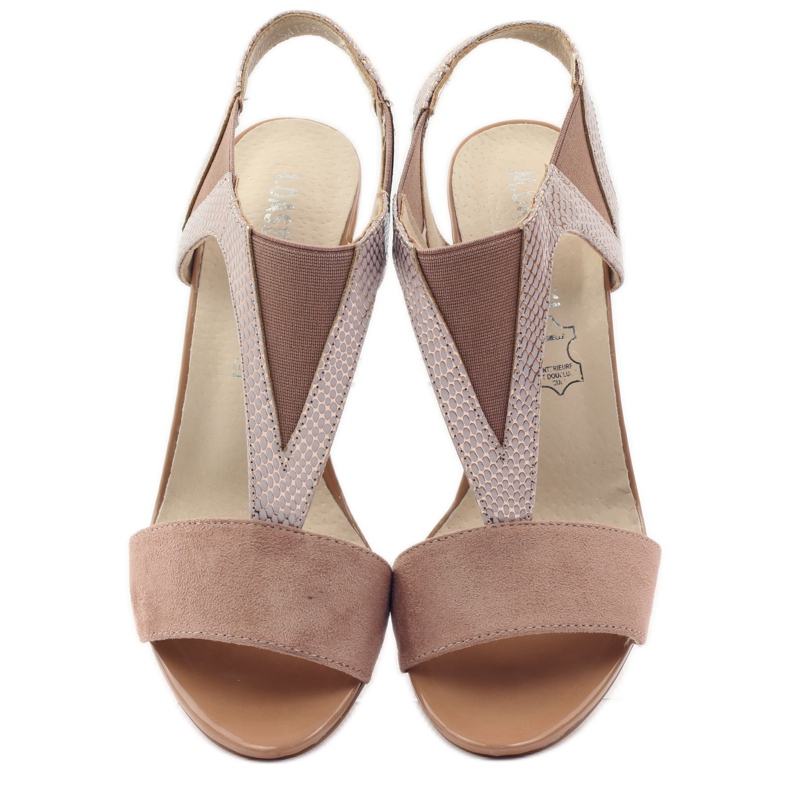 M.Daszyński Sandales en cuir Daszyński rose 4