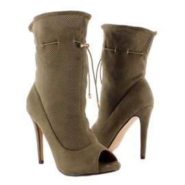 Bottes à bout ouvert SY15 Olive 4