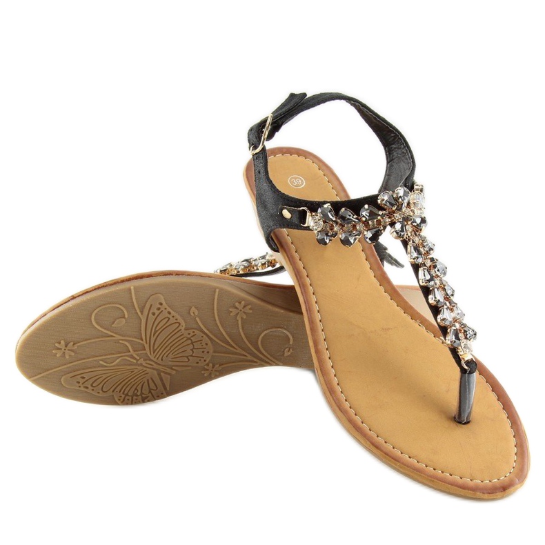 Sandales noires 9-59 noir le noir 2