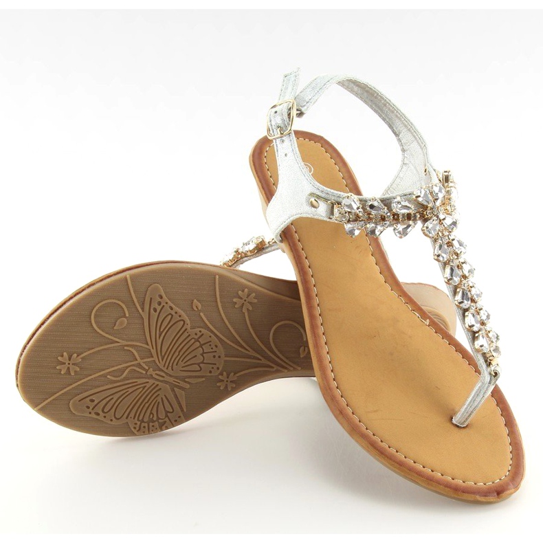 Tongs argentées 9-59 Silver gris 1