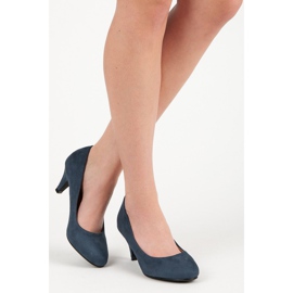 Bella Star Escarpins en daim bleu 2