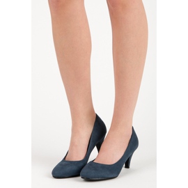 Bella Star Escarpins en daim bleu 1