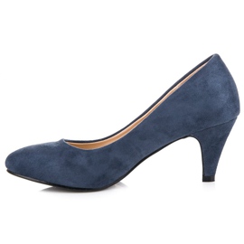 Bella Star Escarpins en daim bleu 4