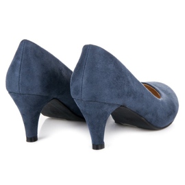 Bella Star Escarpins en daim bleu 5